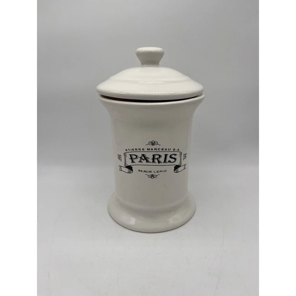 Etienne Marceau Paris 64 Rue Lepic Canister With Lid Designpac Black